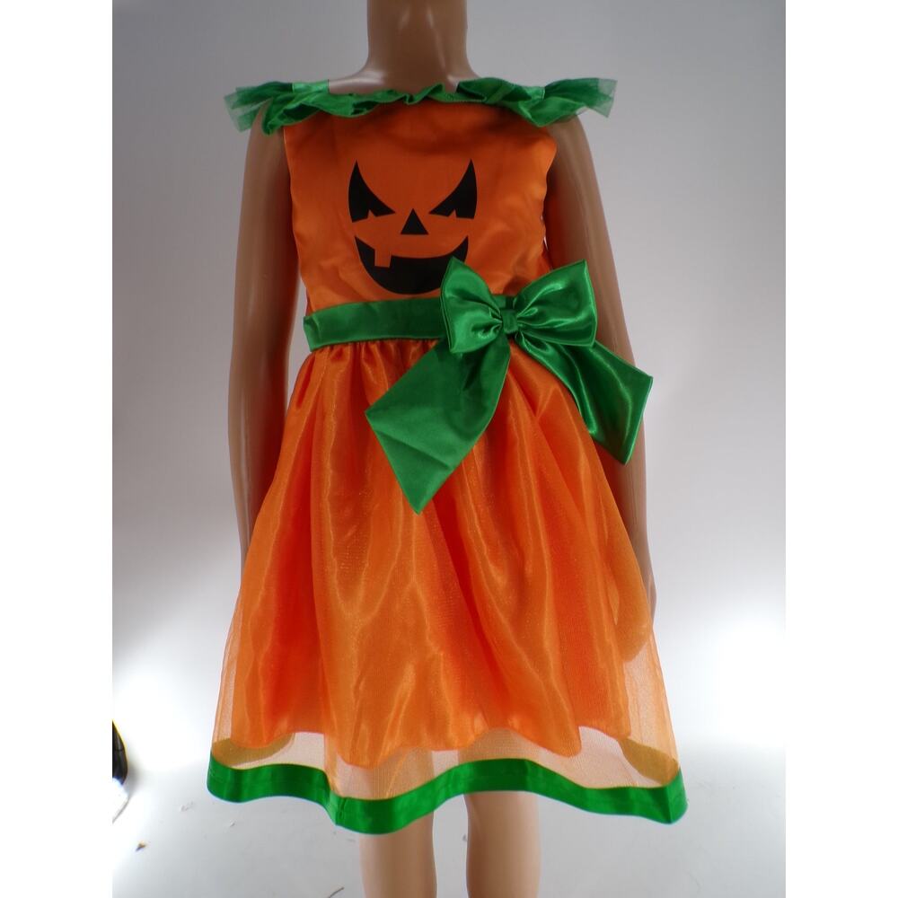 Pre-Owned Costume Relibeauty Halloween Pumpkin Dance Small Child Orange Jazz